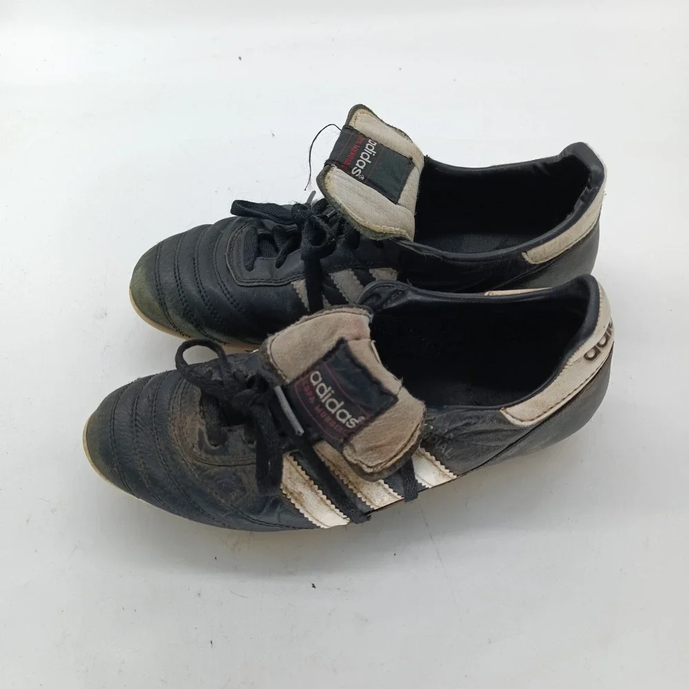 Adidas Copa Mundial Soccer Cleats Black White Leather Made in Germany Men 7 s14